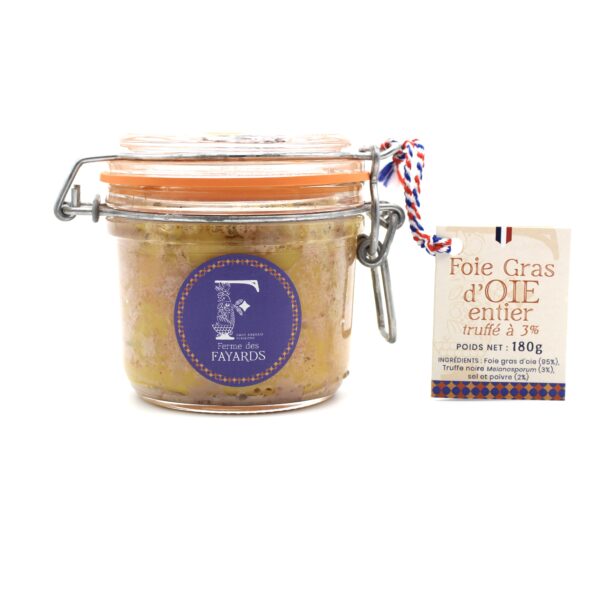 Foie gras d'Oie entier truffé à 3%