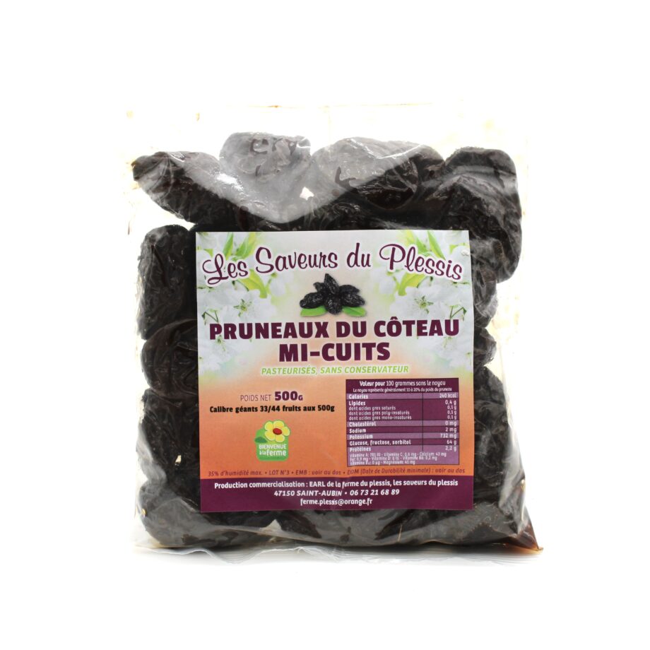 Pruneaux d’Agen Mi-cuits 500g